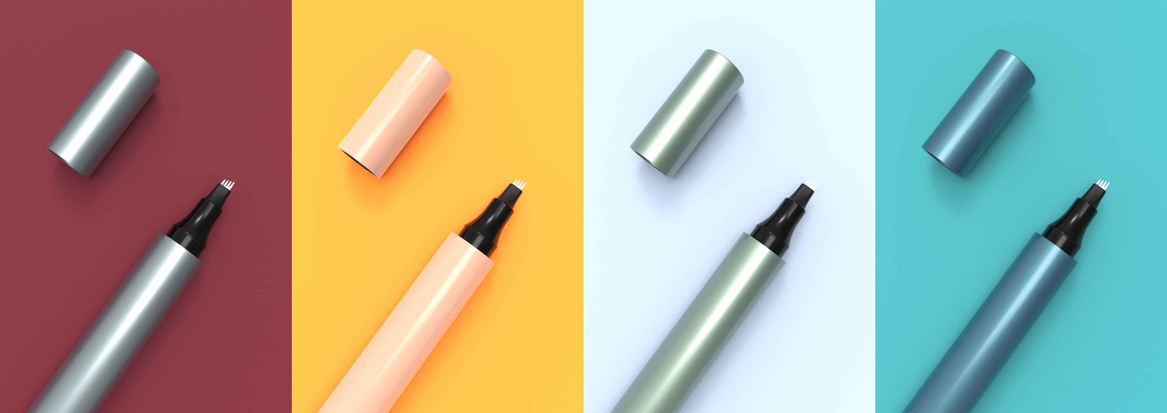 Atsisveikink su krūva makiažo priemonių! Šis dviejų galų antakių pieštukas ir kontūro šepetėlis leidžia net pradedantiesiems pasiekti natūraliai apibrėžtus antakius.